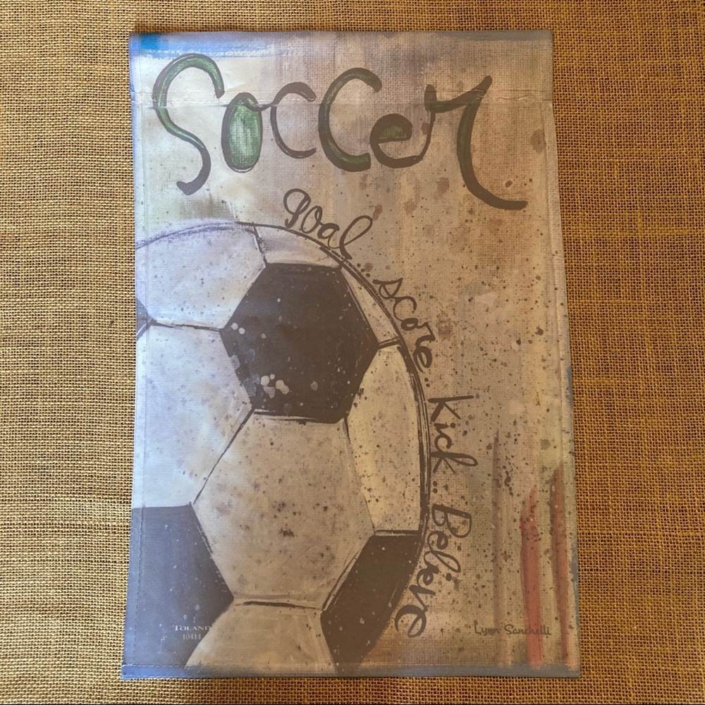 Garden soccer flag